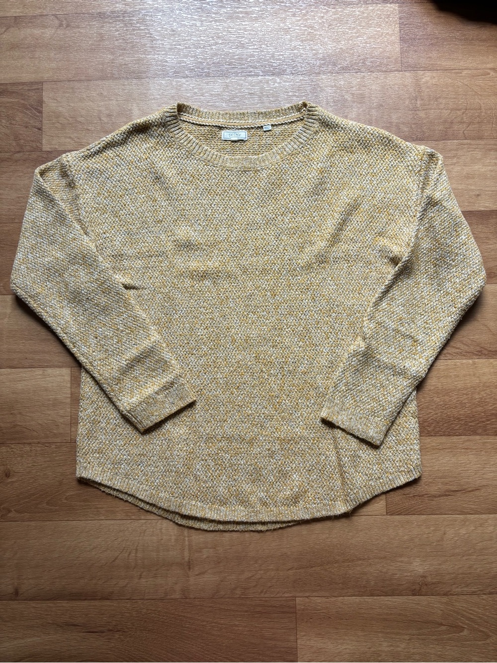 Fat Face Marled Mustard Crewneck Sweater